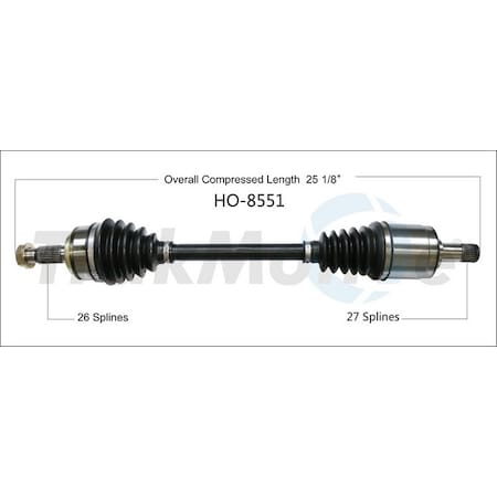 Surtrack Axle Cv Axle Shaft, Ho-8551 HO-8551